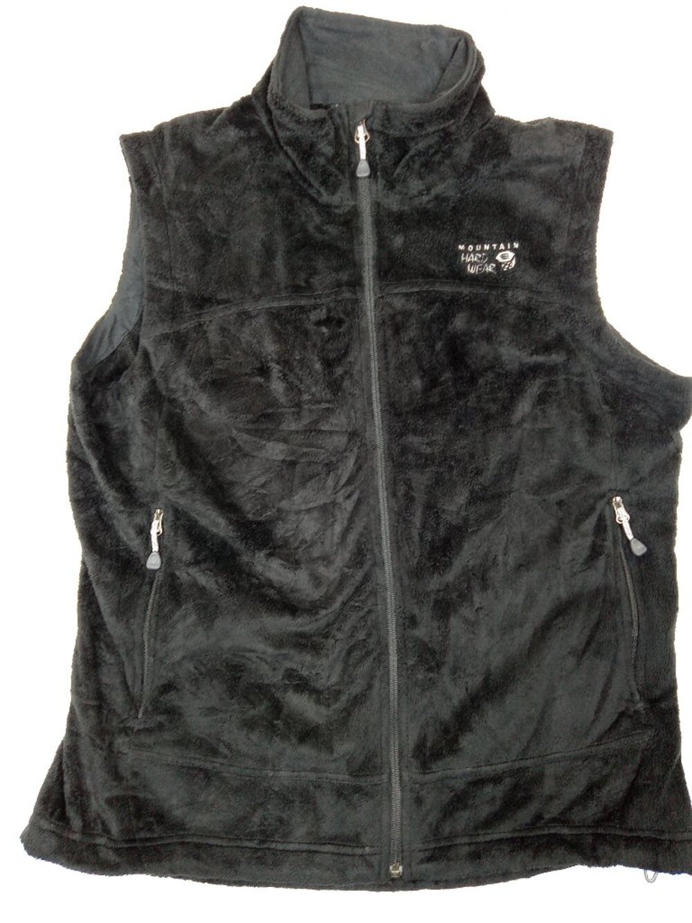 Mountain Hardwear Womens Large Monkey Woman High Loft Fleece Vest Black Zip